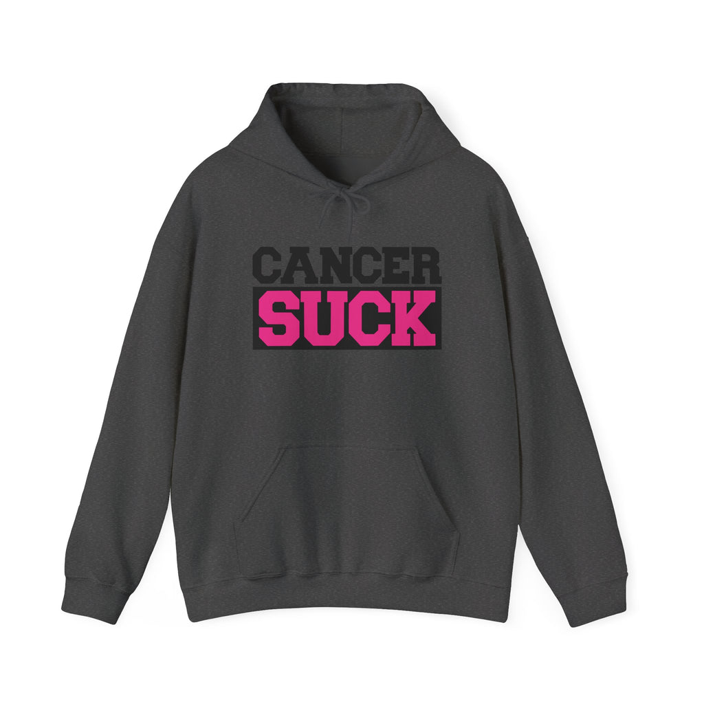 Cancer Suck Hoodie — Pink Awareness Support Pullover