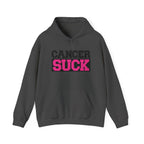 Cancer Suck Hoodie — Pink Awareness Support Pullover