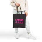 Cancer Suck Canvas Tote — Pink Advocacy Reusable Bag
