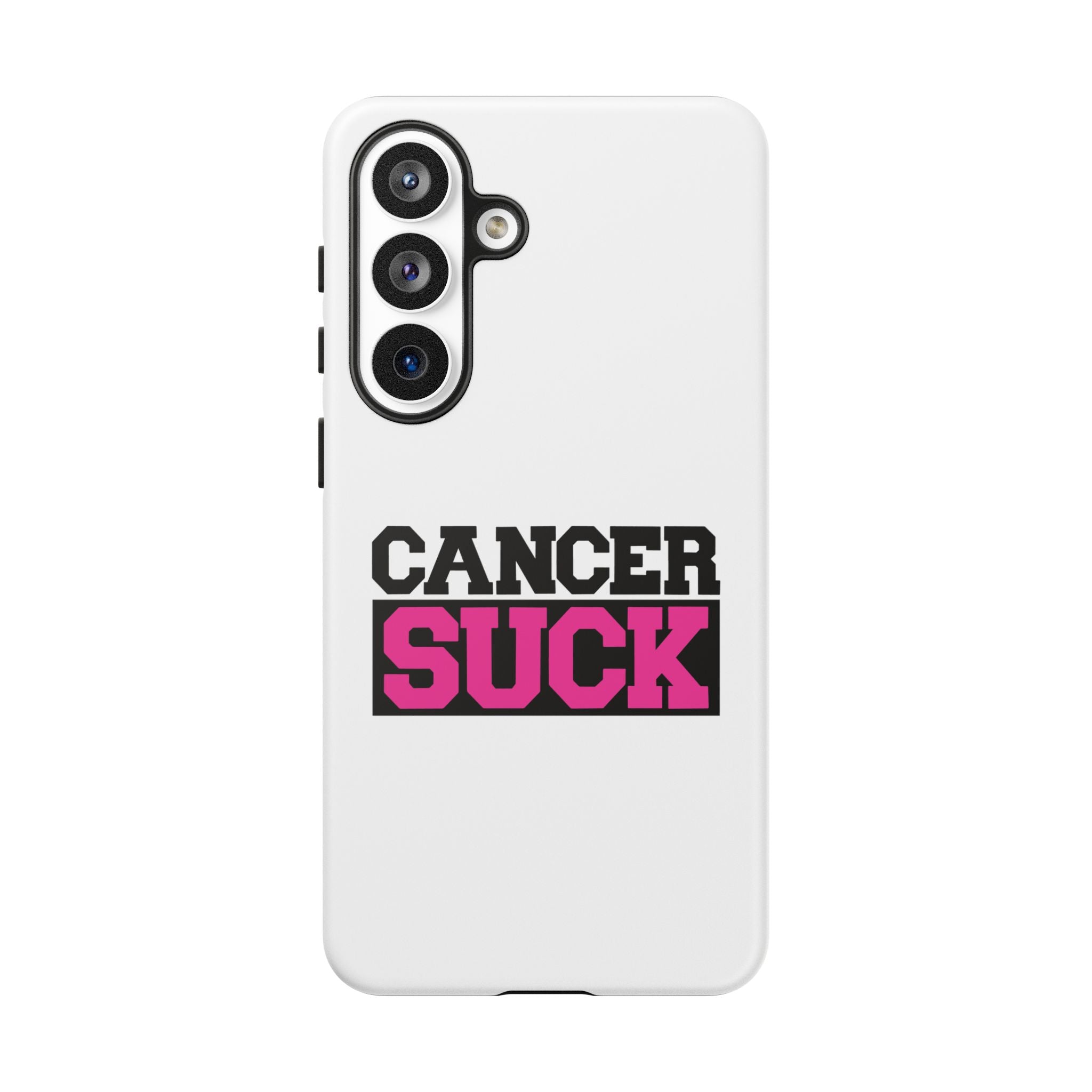 Phone Case — "Cancer Suck" Pink Awareness Tough Case