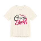 Breast Cancer Awareness Tee — "Cancer Sucks" Pink Ribbon Shirt
