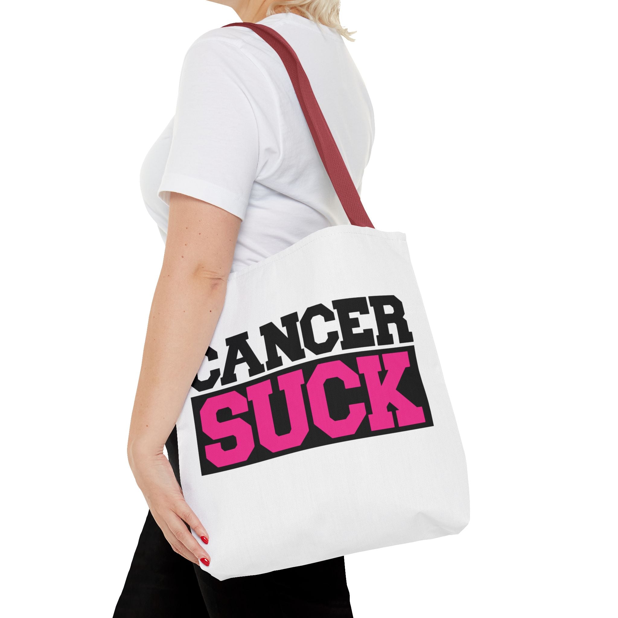 Cancer Suck Pink Awareness Tote