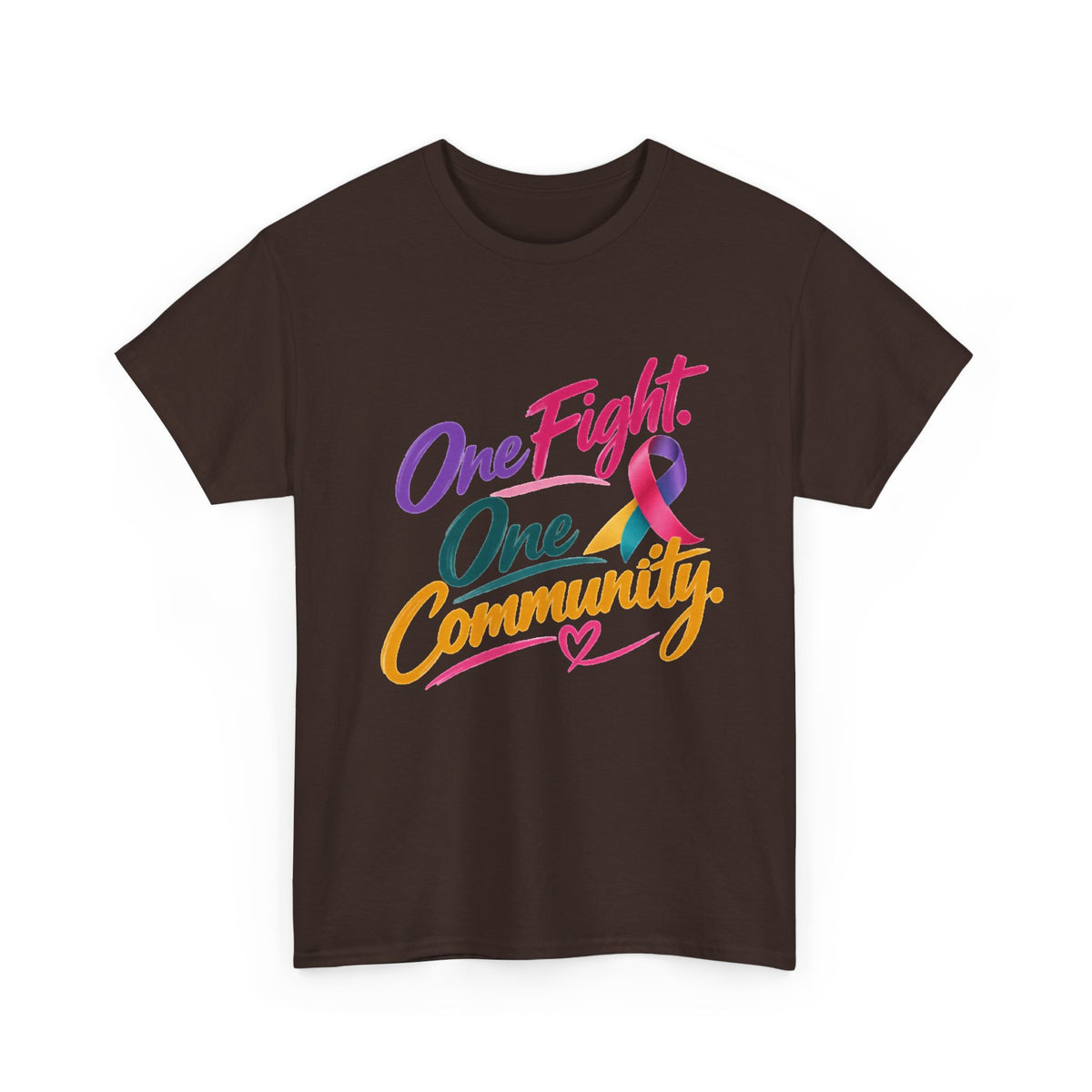 One Fight One Community T-Shirt — Pride & Support Awareness Tee