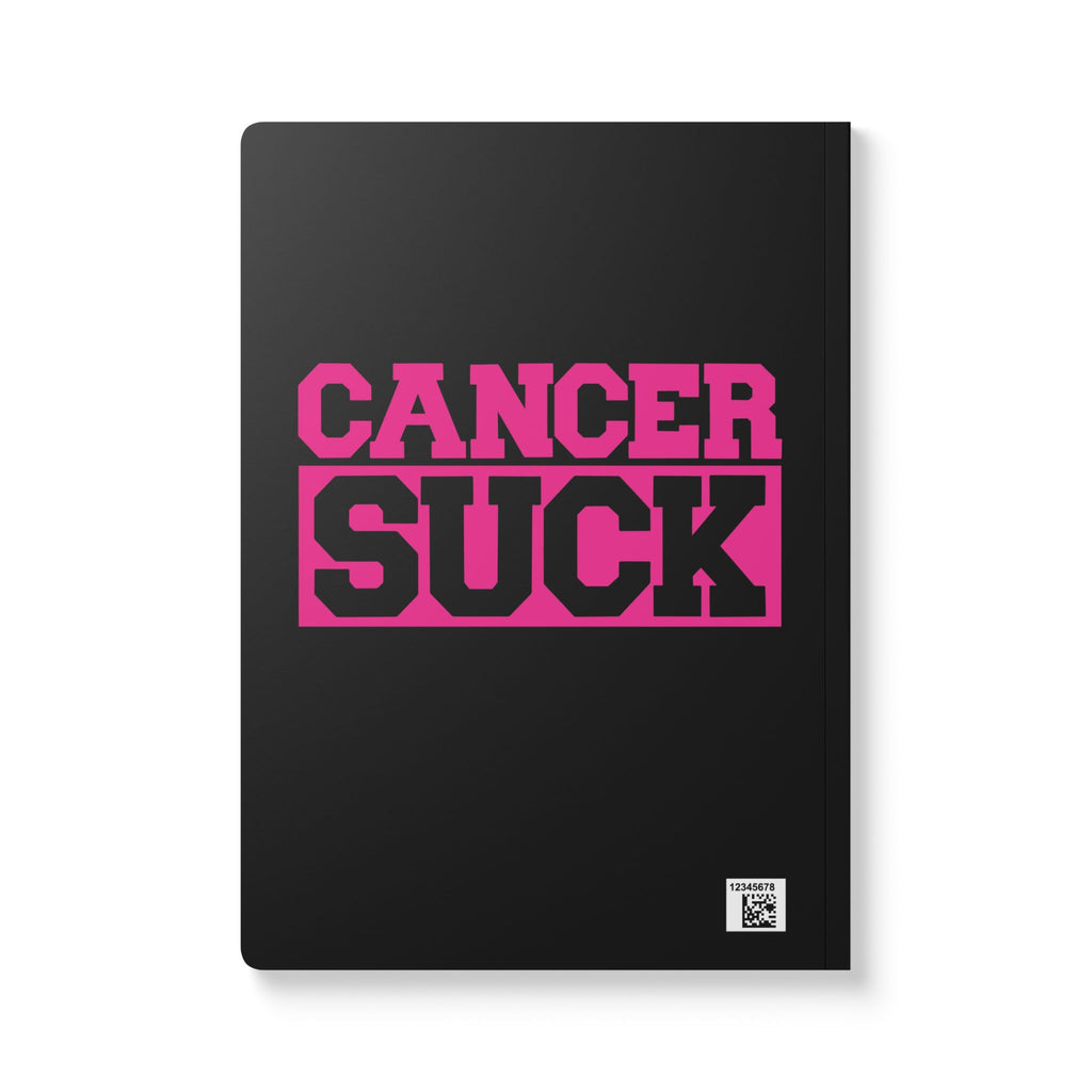 Cancer Suck Softcover Journal — Empowering Pink Cancer Awareness Notebook