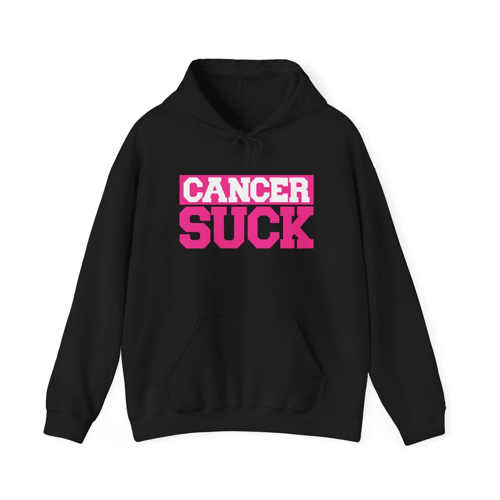 Cancer Suck Hoodie — Bold Pink Cancer Awareness Pullover