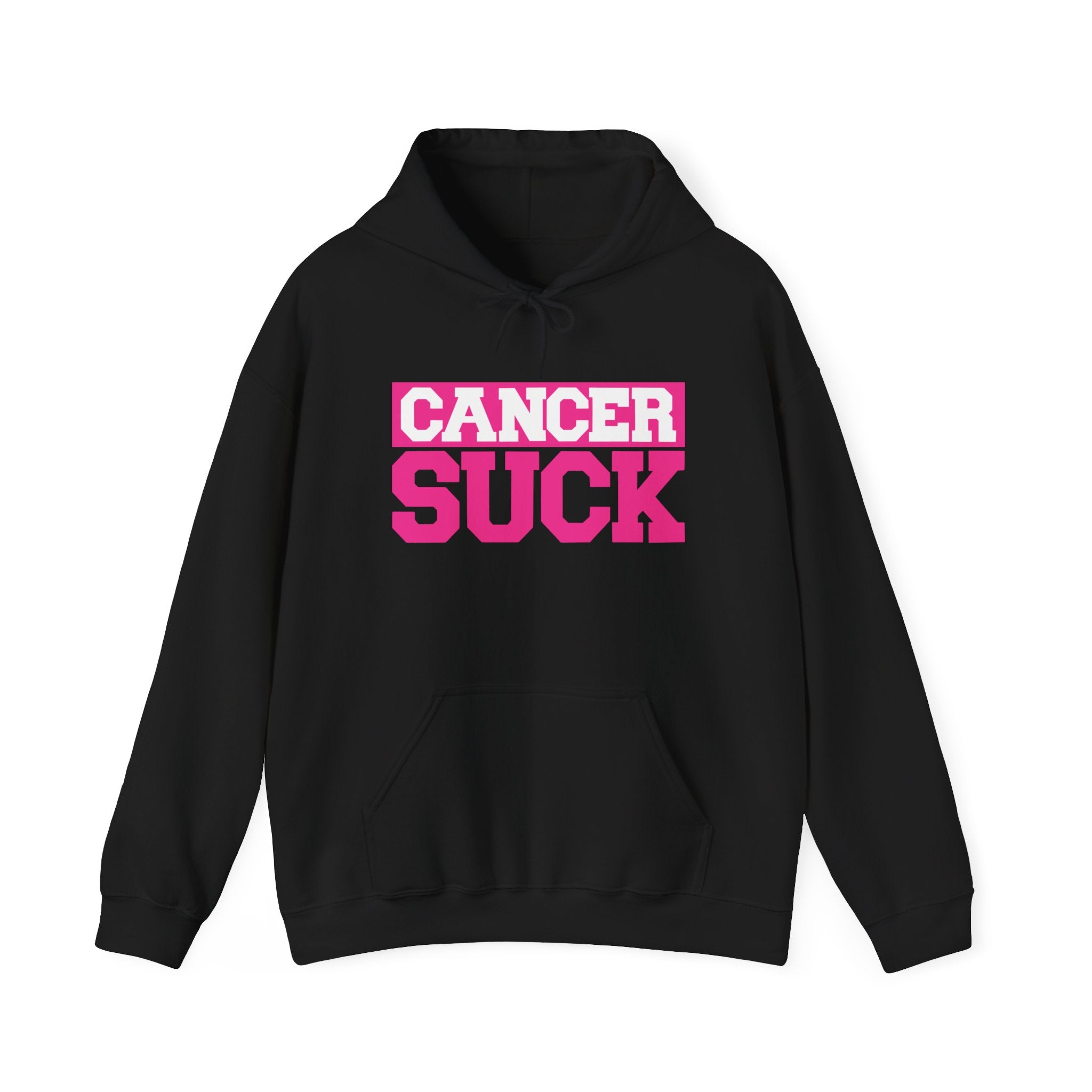 Cancer Suck Hoodie — Bold Pink Cancer Awareness Pullover