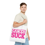 Cancer Suck Pink Awareness Tote Bag