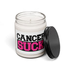 Cancer Suck Soy Candle — 9oz Scented Awareness Candle