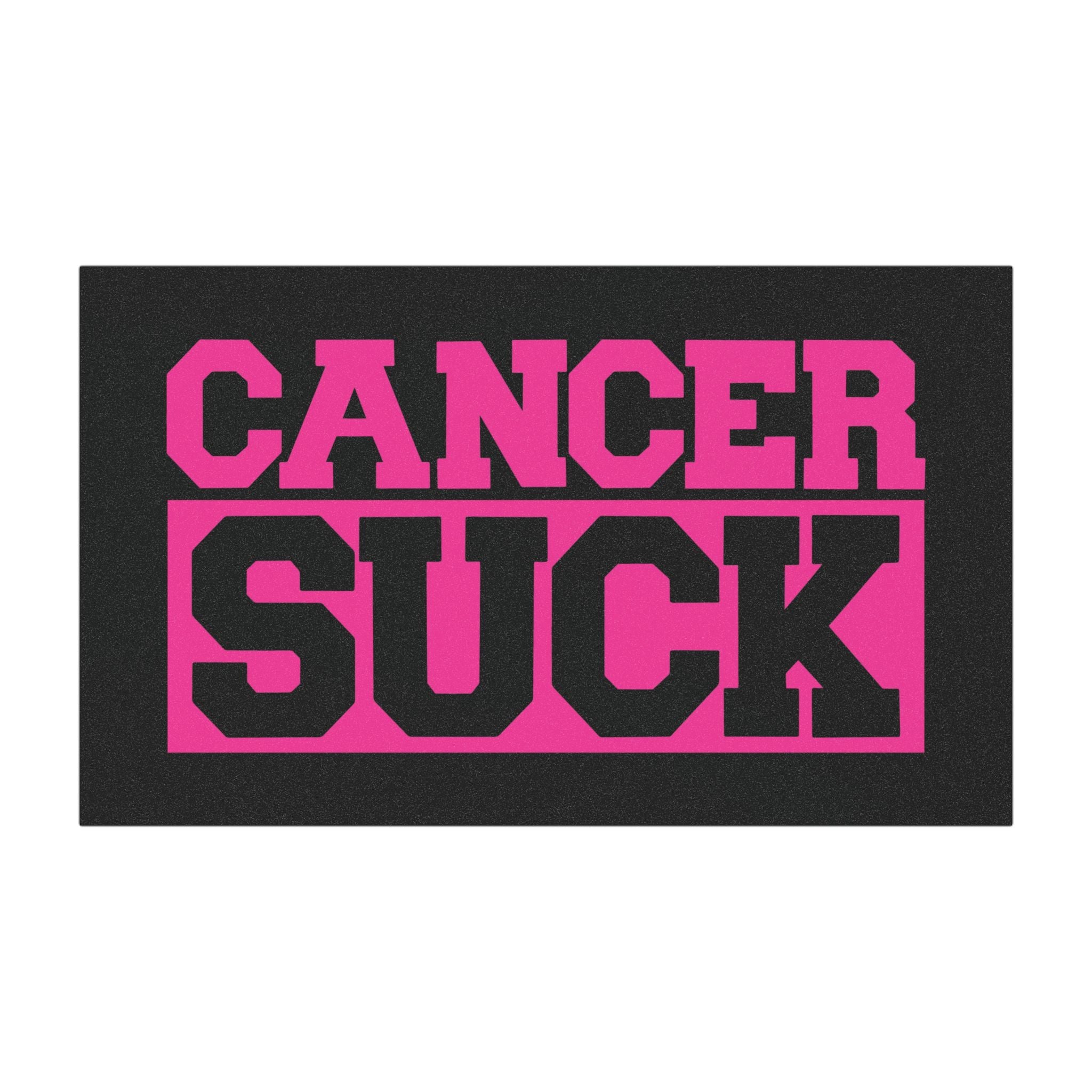 Car Magnet — 'CANCER SUCK' Bold Pink Awareness Magnetic Sign