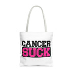 Cancer Suck Pink Awareness Tote