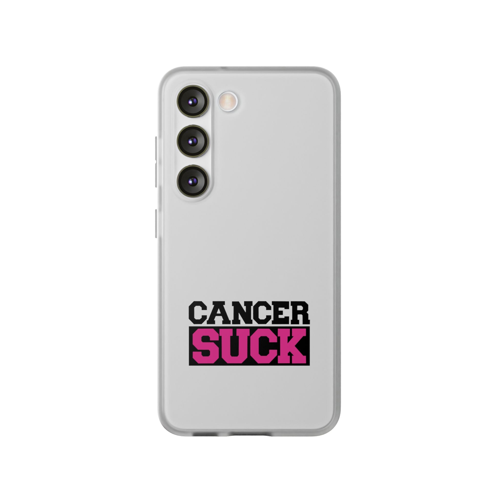 Phone Case — "Cancer Suck" Bold Awareness Slim Flexi Case
