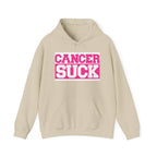 Cancer Suck Hoodie — Bold Pink Breast Cancer Awareness Sweatshirt