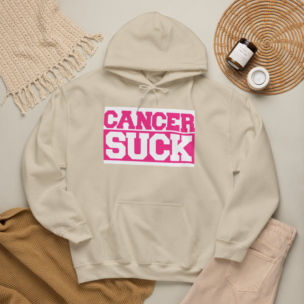 Cancer Suck Hoodie — Bold Pink Breast Cancer Awareness Sweatshirt