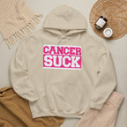 Cancer Suck Hoodie — Bold Pink Breast Cancer Awareness Sweatshirt