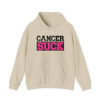 Cancer Suck Hoodie — Pink Awareness Support Pullover