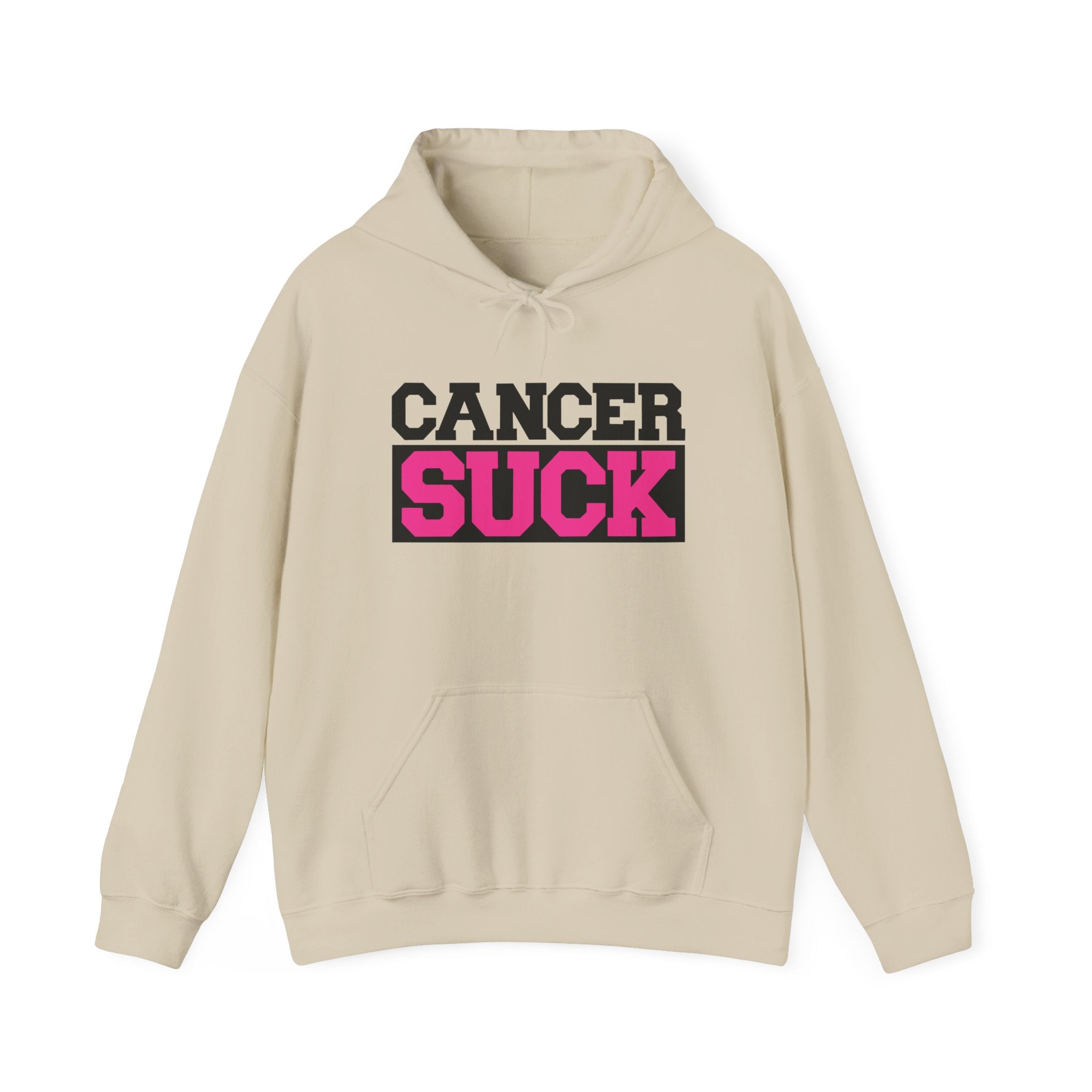 Cancer Suck Hoodie — Pink Awareness Support Pullover