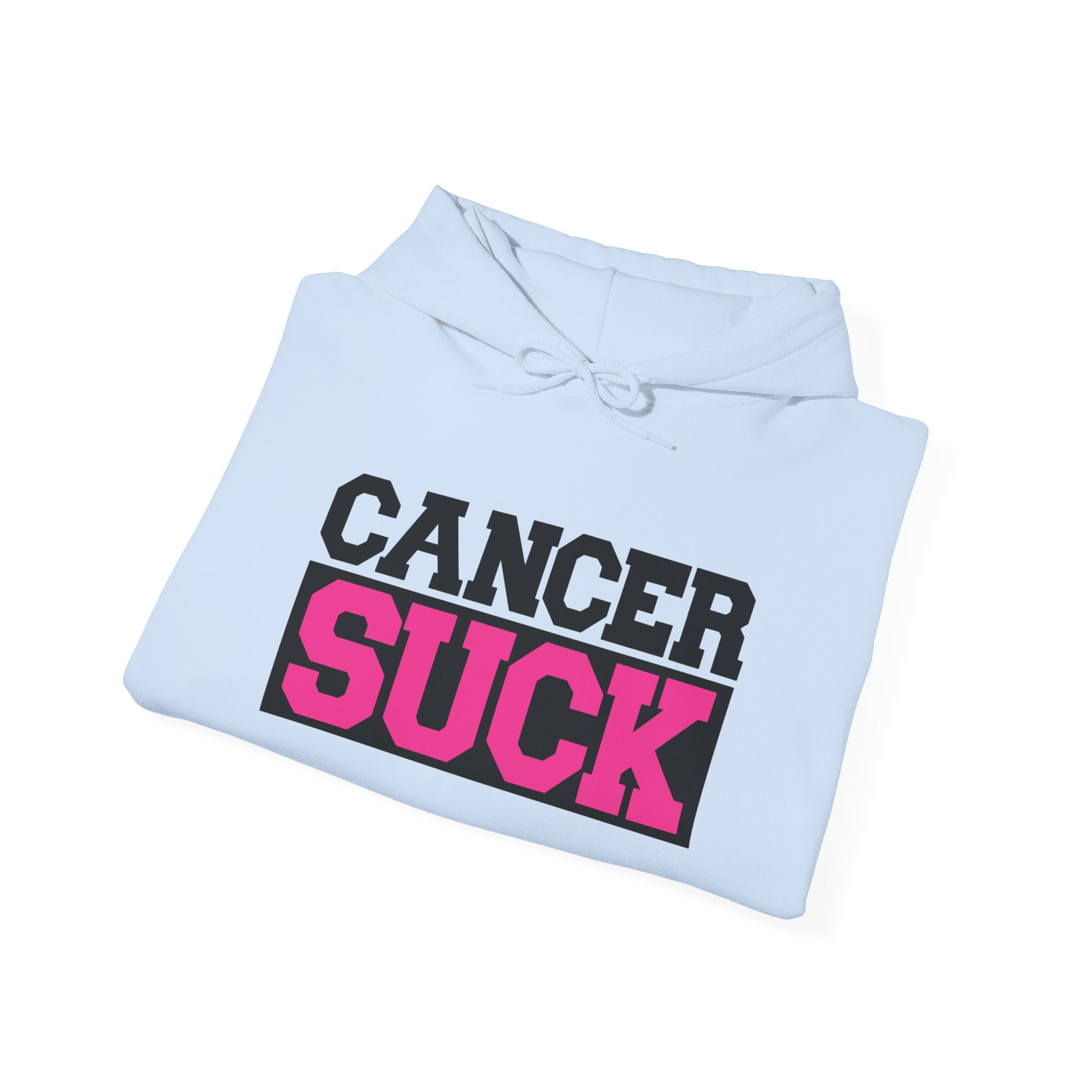 Cancer Suck Hoodie — Pink Awareness Support Pullover