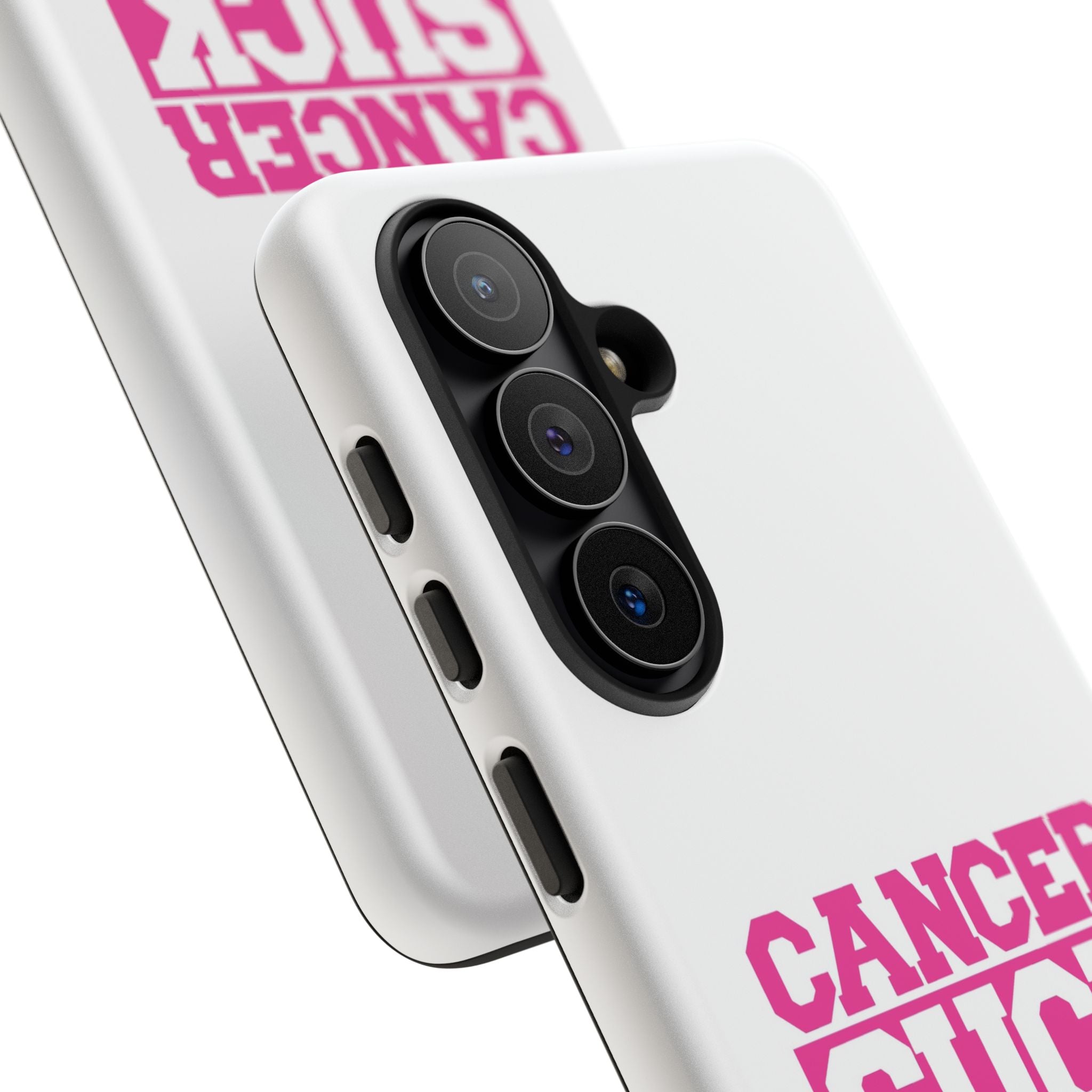 Phone Case — "CANCER SUCK" Pink Awareness Tough Case