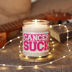 Cancer Suck Soy Candle — 9 oz Scented Support Candle
