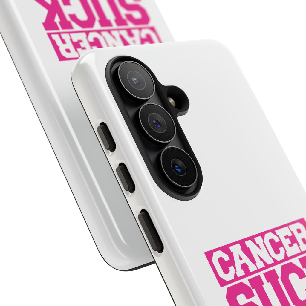 Phone Case - "Cancer Suck" Pink Awareness Tough Case