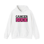 Cancer Suck Hoodie — Pink Awareness Support Pullover