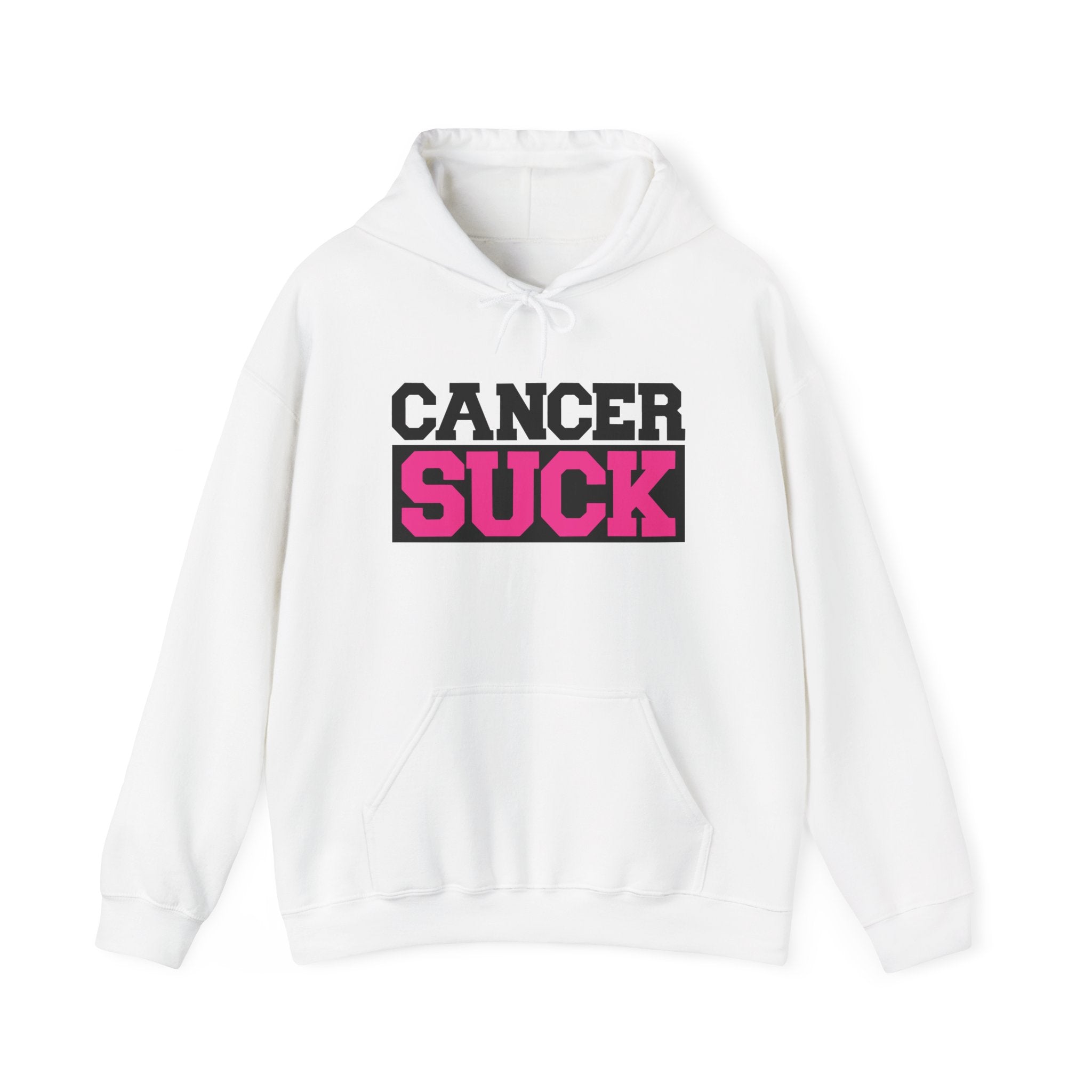 Cancer Suck Hoodie — Pink Awareness Support Pullover