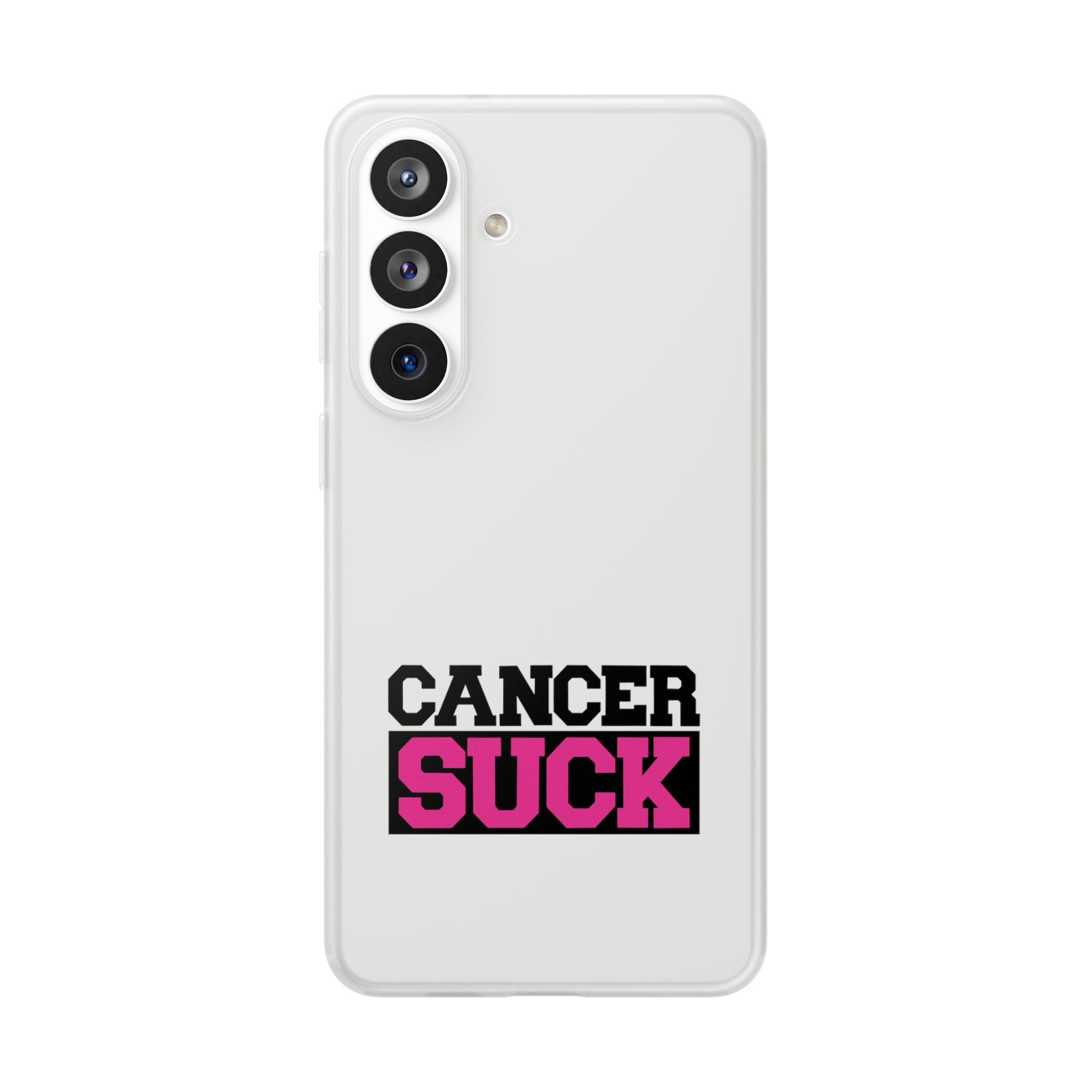 Phone Case — "Cancer Suck" Bold Awareness Slim Flexi Case