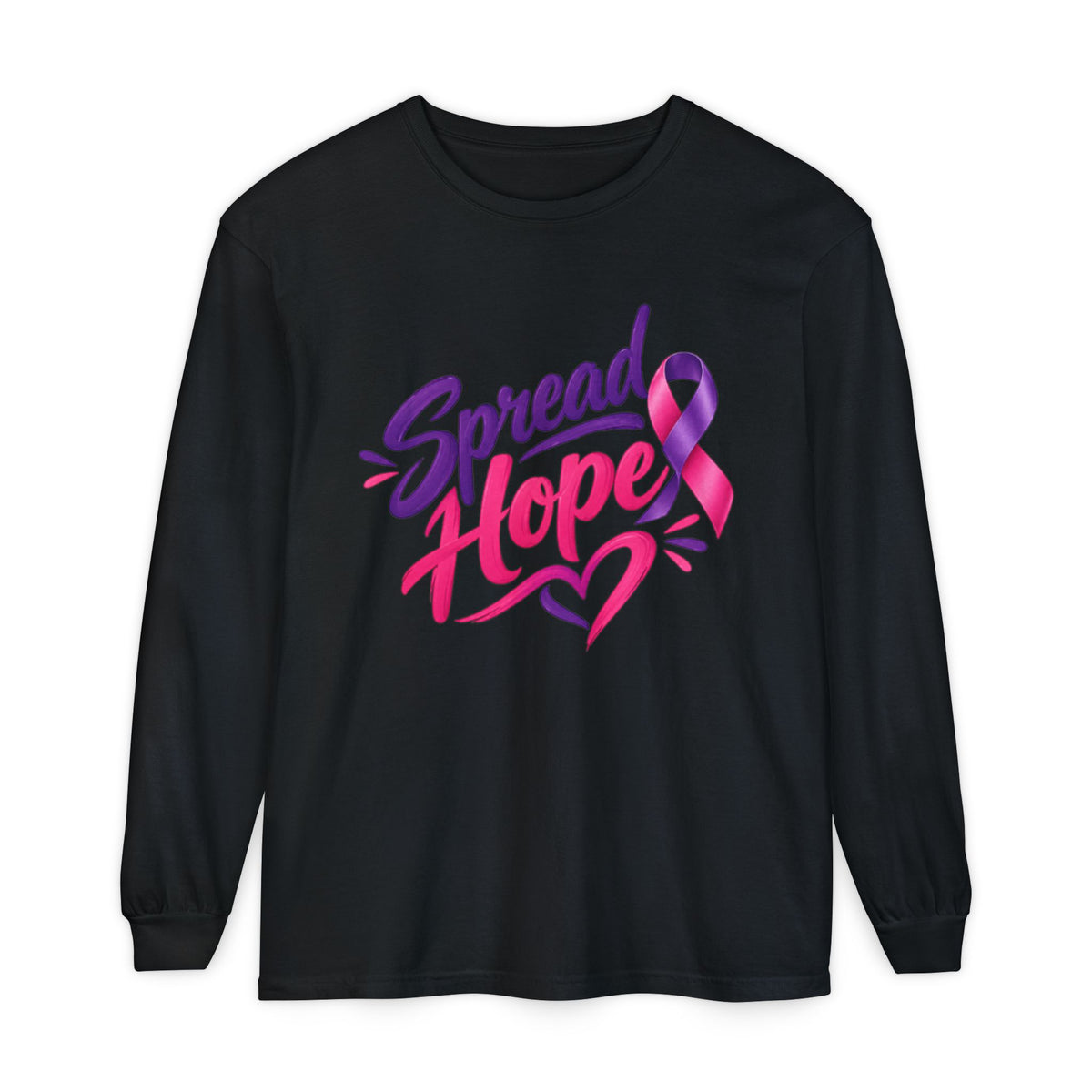 Spread Hope Ribbon Long Sleeve Tee
