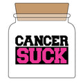 Cancer Suck Gift Set — 4-Piece Blush & Bloom (Candle, Blanket, Crochet Bouquet, Bow Clip)