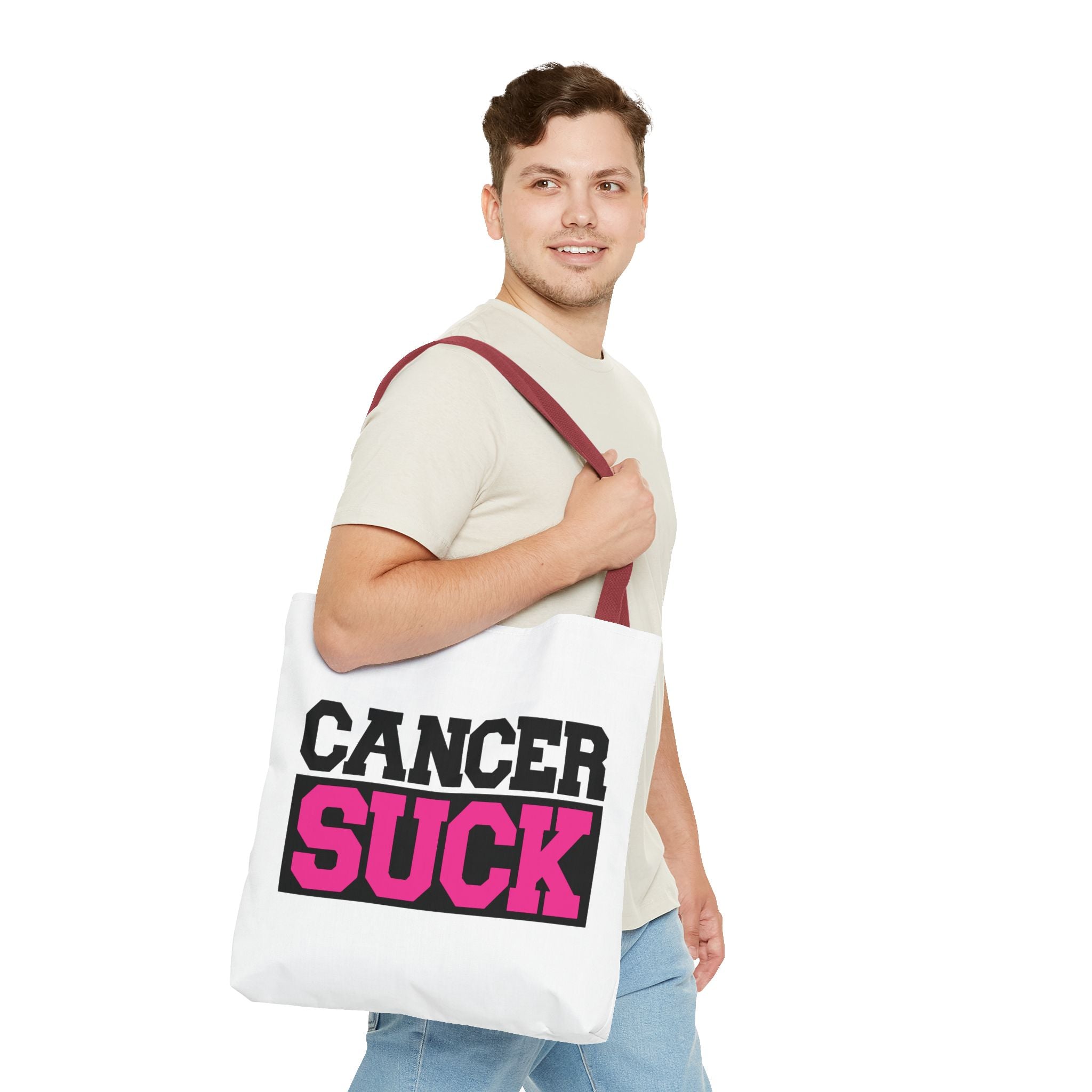 Cancer Suck Pink Awareness Tote