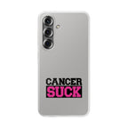 Phone Case — "Cancer Suck" Bold Awareness Slim Flexi Case