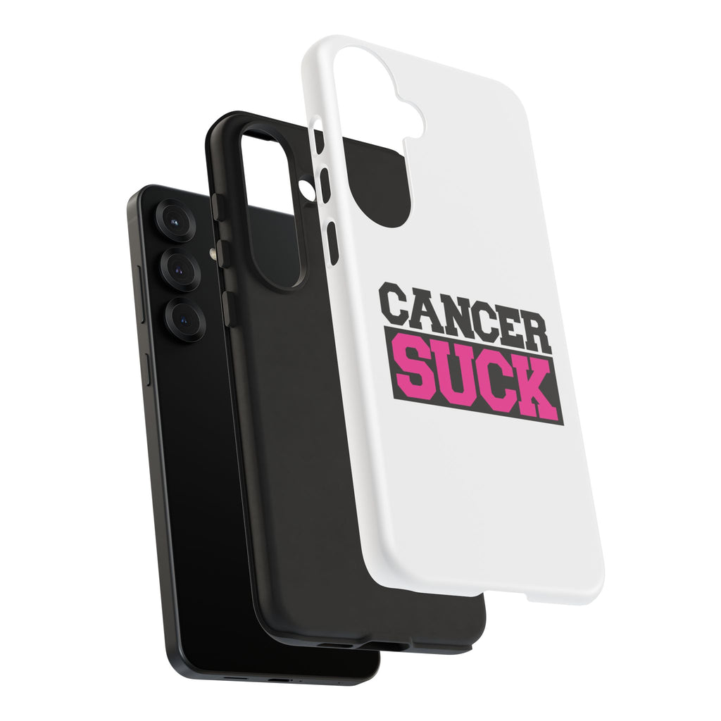 Phone Case — "Cancer Suck" Pink Awareness Tough Case