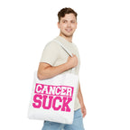 Cancer Suck Pink Awareness Tote Bag