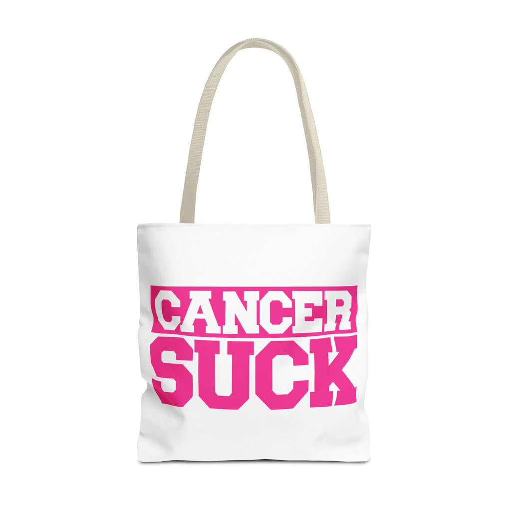 Cancer Suck Pink Awareness Tote Bag