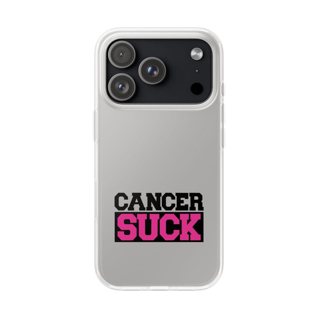Phone Case — "Cancer Suck" Bold Awareness Slim Flexi Case