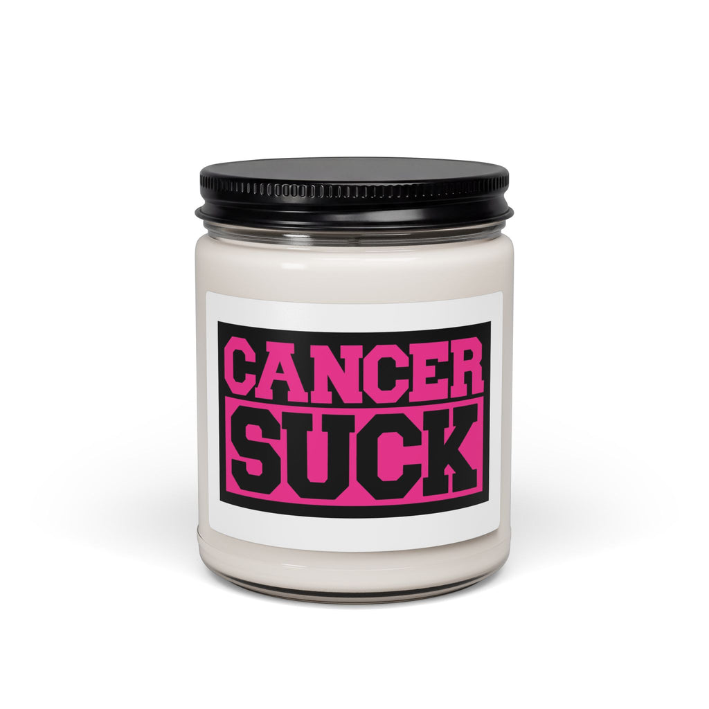 Candle — “CANCER SUCK” Scented Soy Candle (9 oz)