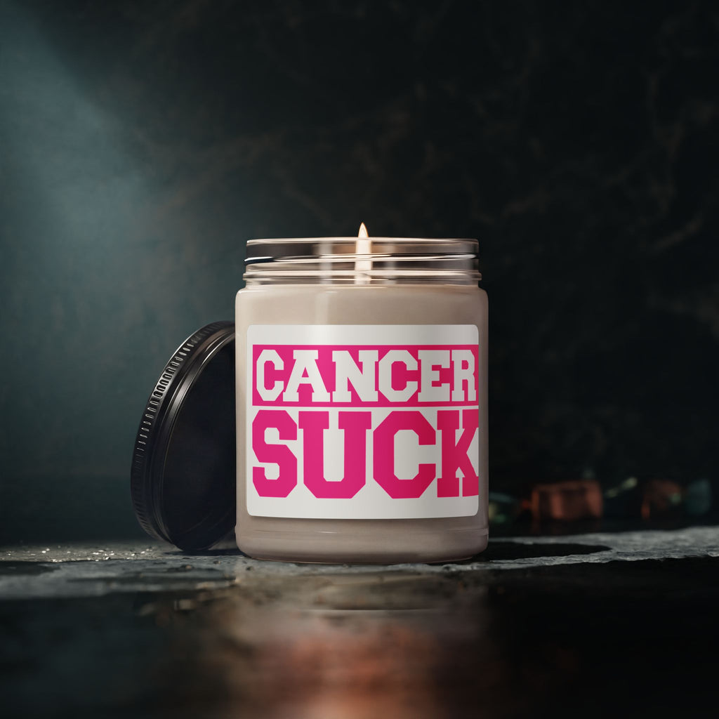 Cancer Suck Soy Candle — 9 oz Scented Support Candle