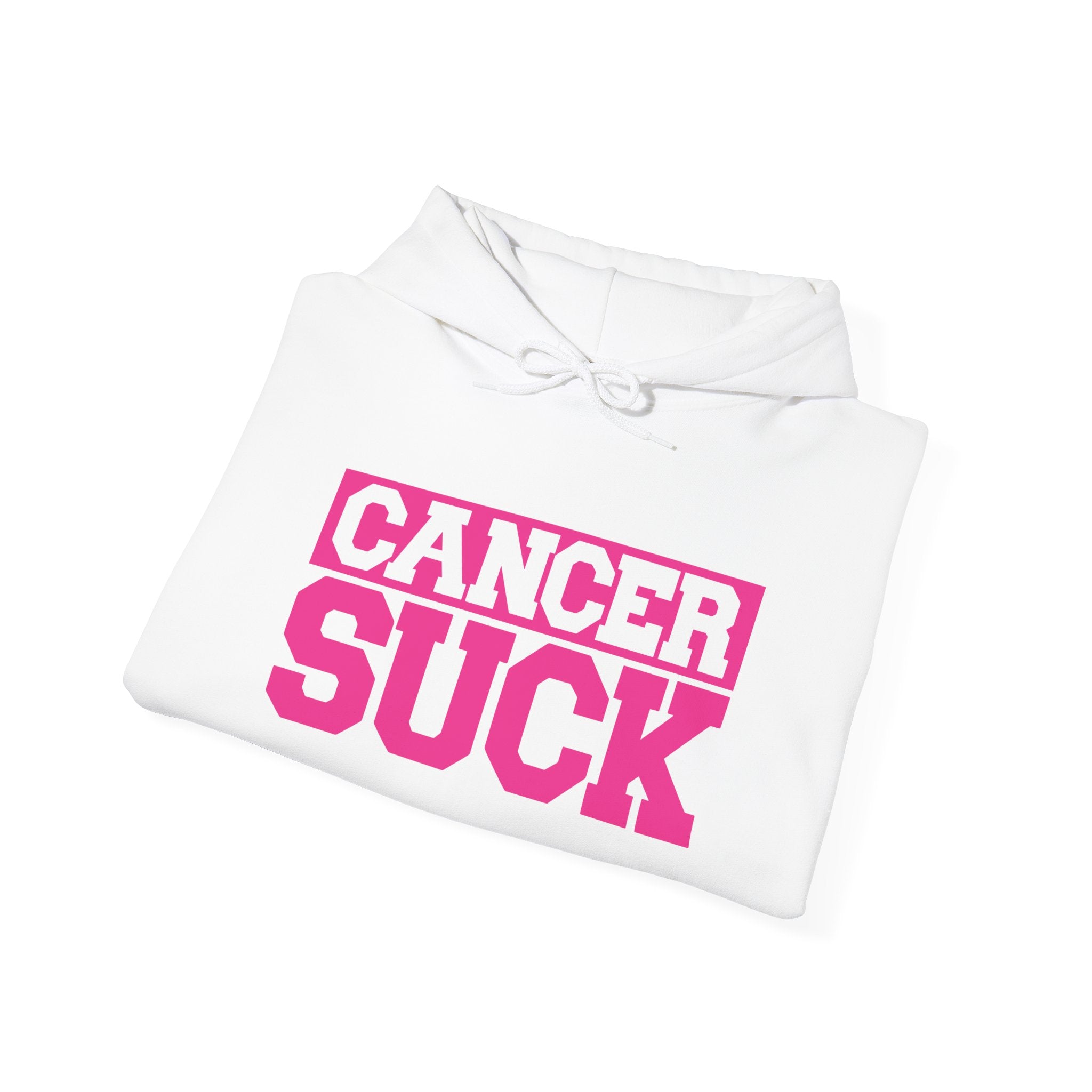 Cancer Suck Hoodie — Bold Pink Cancer Awareness Pullover