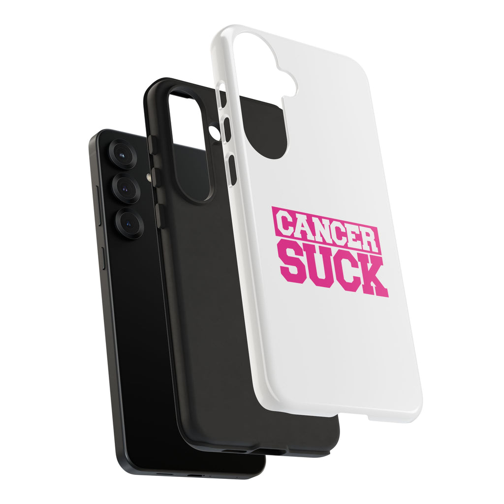 Phone Case - "Cancer Suck" Pink Awareness Tough Case
