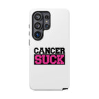Phone Case — "Cancer Suck" Pink Awareness Tough Case