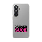 Phone Case — "Cancer Suck" Bold Awareness Slim Flexi Case