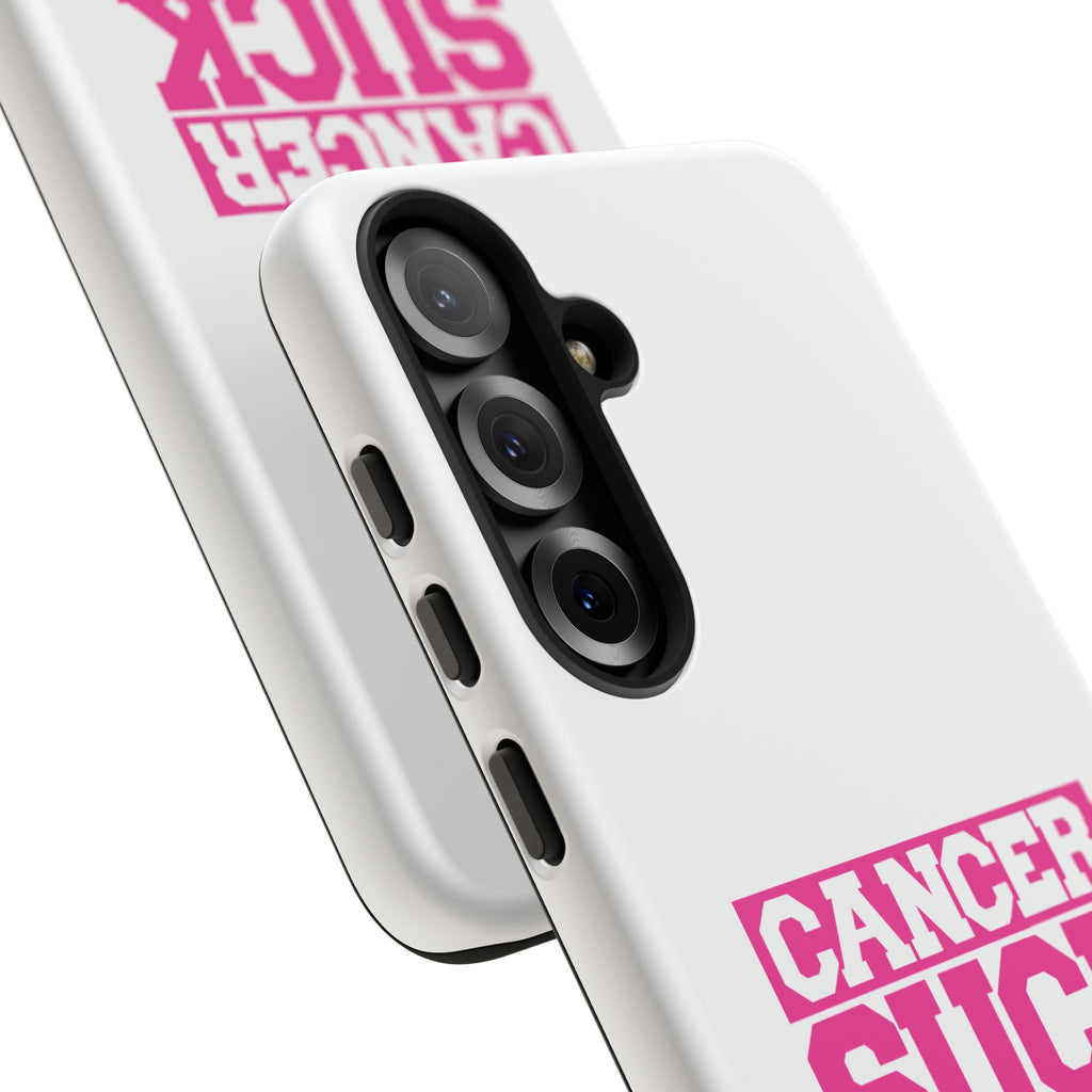 Phone Case - "Cancer Suck" Pink Awareness Tough Case