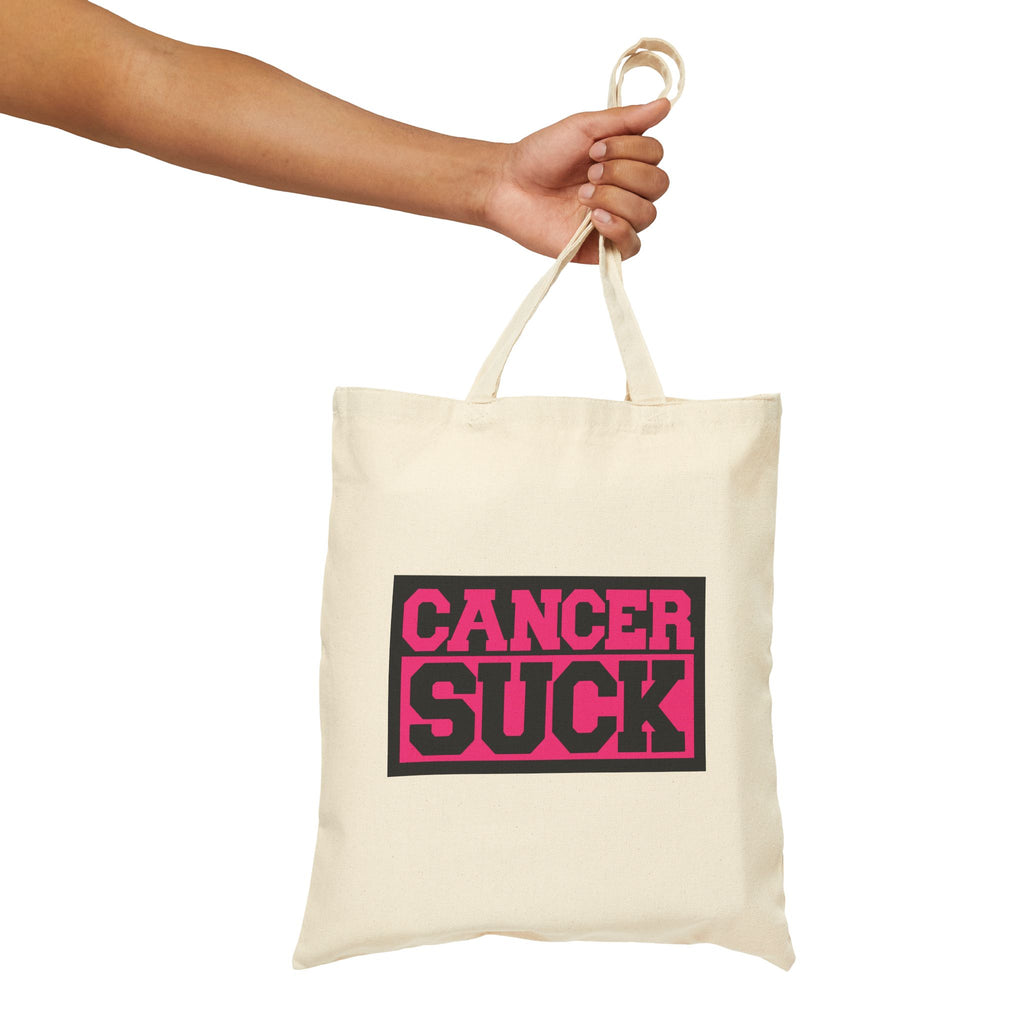 Cancer Suck Canvas Tote — Pink Advocacy Reusable Bag