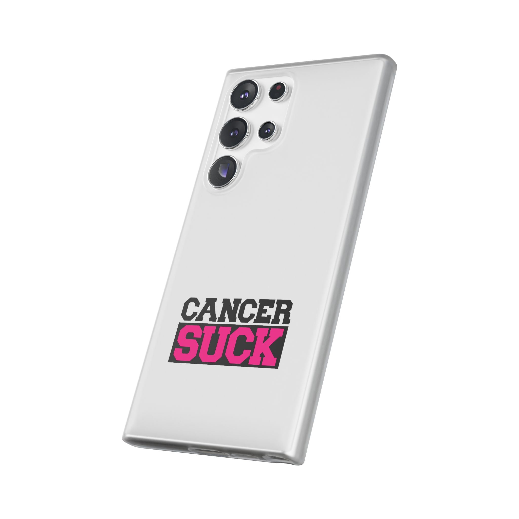 Phone Case — "Cancer Suck" Bold Awareness Slim Flexi Case