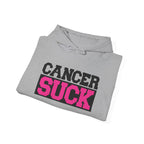 Cancer Suck Hoodie — Pink Awareness Support Pullover