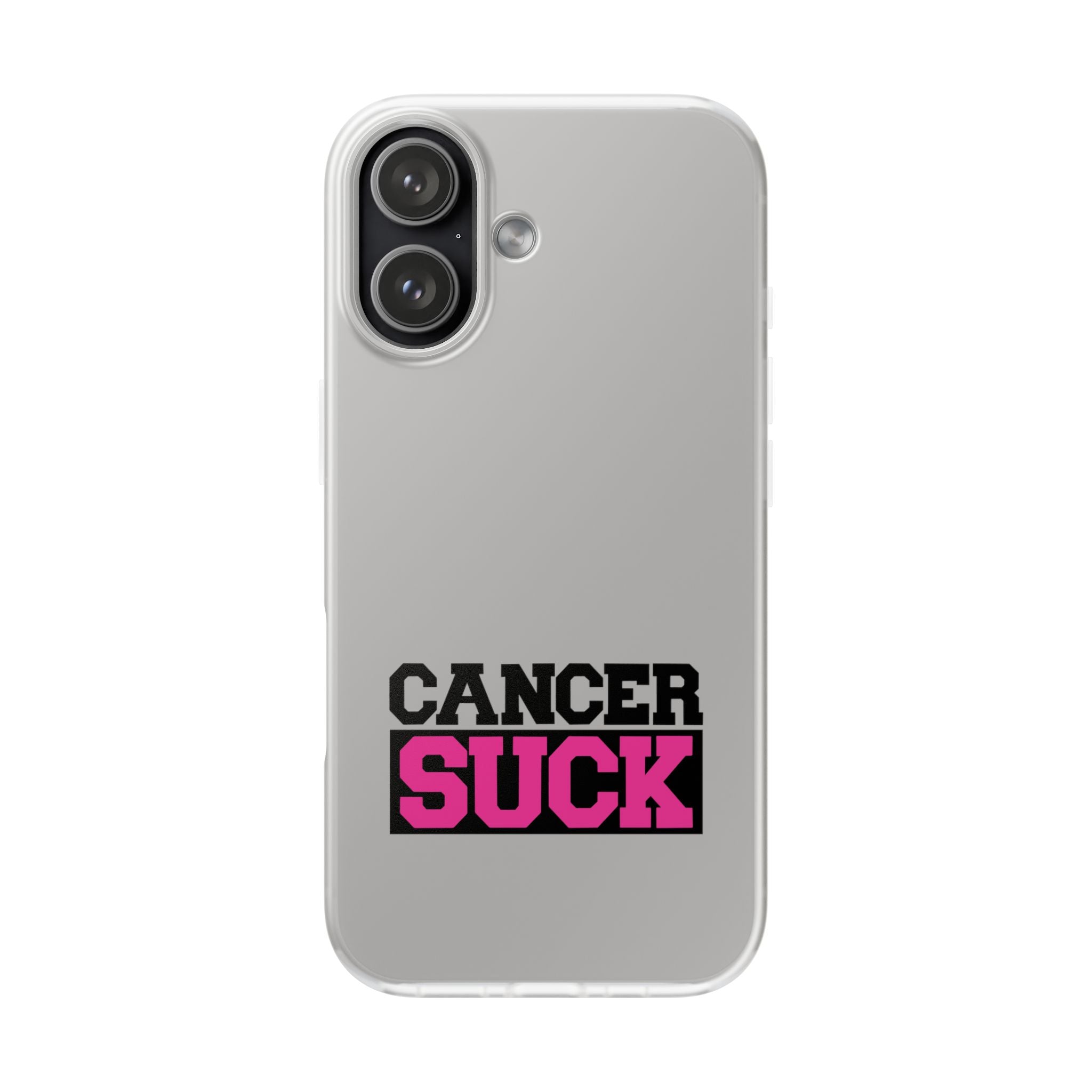 Phone Case — "Cancer Suck" Bold Awareness Slim Flexi Case