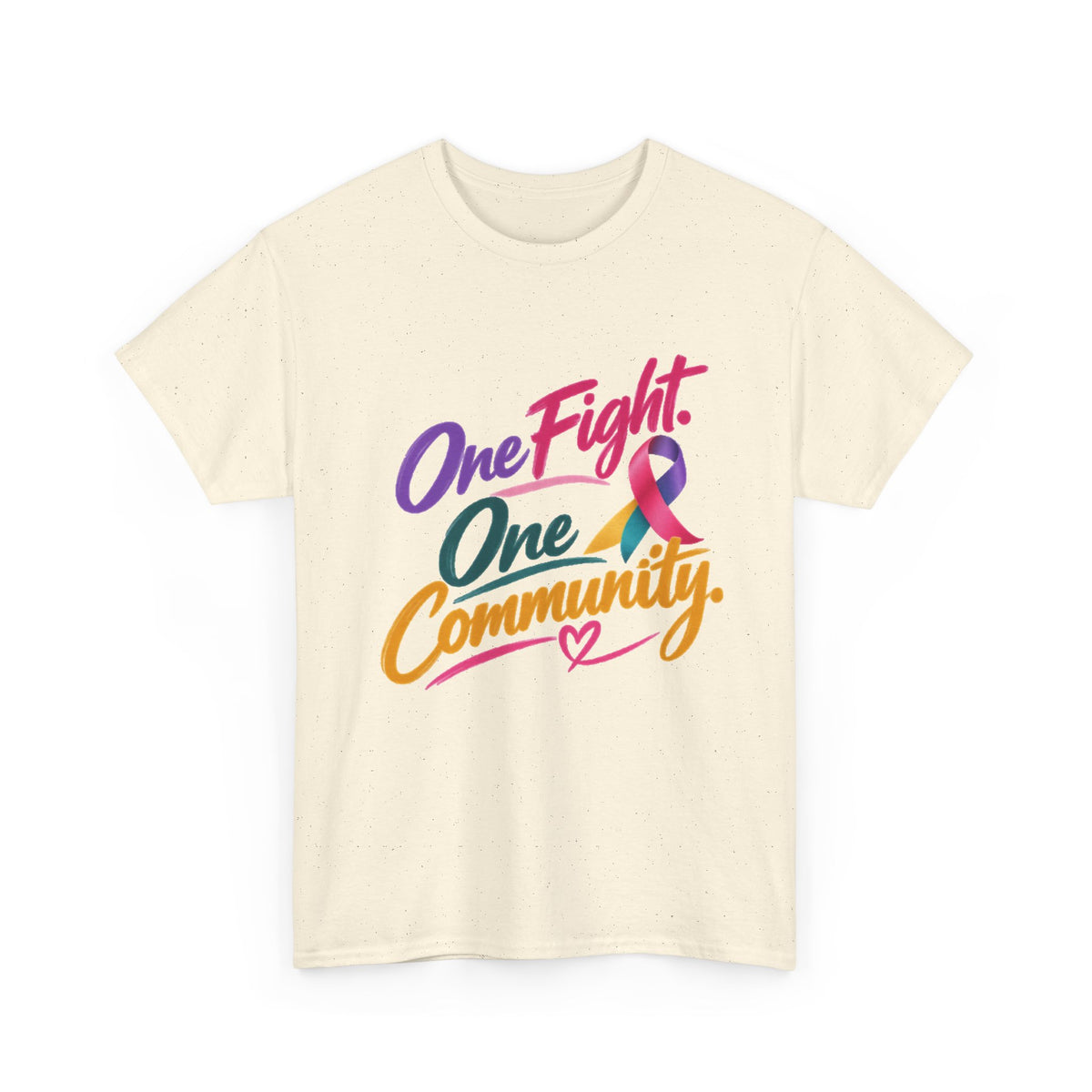 One Fight One Community T-Shirt — Pride & Support Awareness Tee