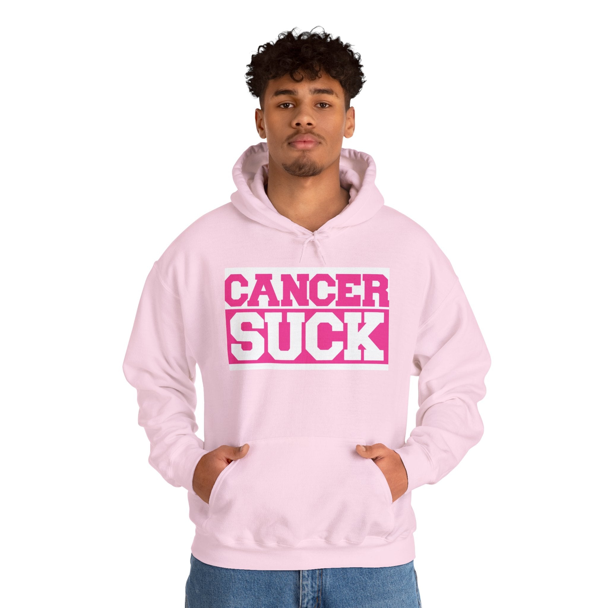 Cancer Suck Hoodie — Bold Pink Breast Cancer Awareness Sweatshirt
