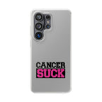 Phone Case — "Cancer Suck" Bold Awareness Slim Flexi Case