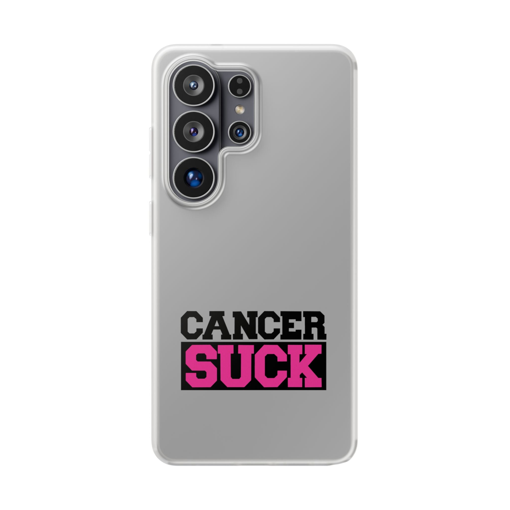 Phone Case — "Cancer Suck" Bold Awareness Slim Flexi Case